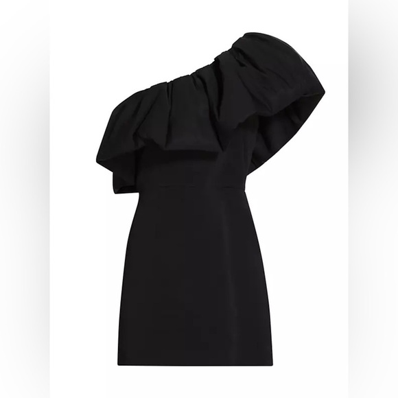 SACHIN + BABI Garcelle One Shoulder Mini Dress In Black - Picture 9 of 12